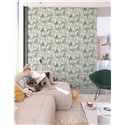 Grandeco|Children’s green forest wallpaper|Little Dreamers