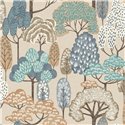 Papel pintado infantil bosque japandi - Grandeco Little Dreamers LD2115