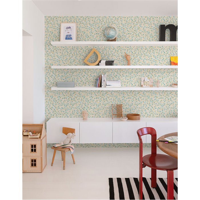 Grandeco|Papel pintado juvenil flores pequeñas|Little Dreamers