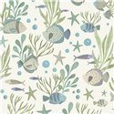 Papel pintado infantil peces y corales marinos - Grandeco Little Dreamers LD3309