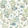 Papel pintado infantil peces y corales marinos - Grandeco Little Dreamers LD3309
