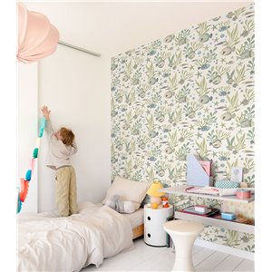 Grandeco|Children’s illustrated forest wallpaper|Little Dreamers 2