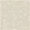 Papel pintado escandinavo animales del bosque - Grandeco Little Dreamers LD3403