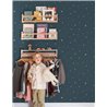 Grandeco|Papier peint enfant ciel étoilé bleu|Little Dreamers