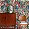 Grandeco|Boho floral wallpaper blue|Inia