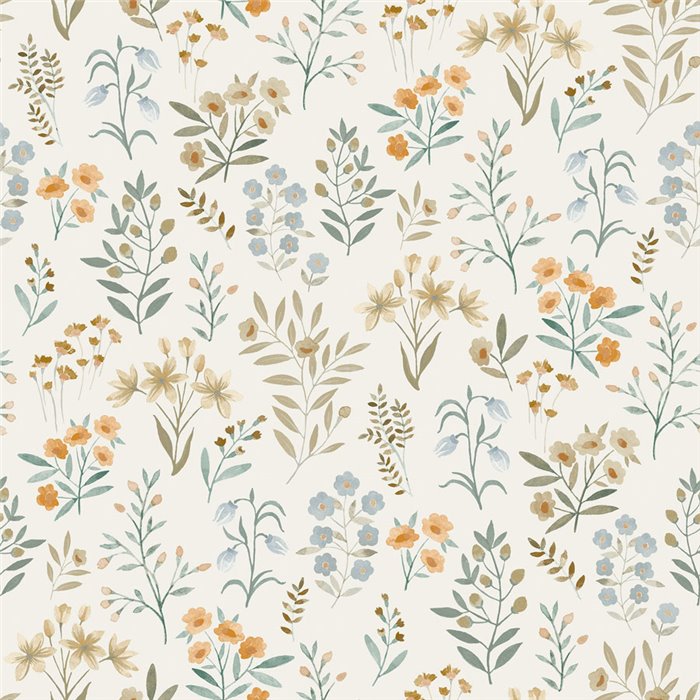 Grandeco|Papier peint floral nordique entrée|Inia