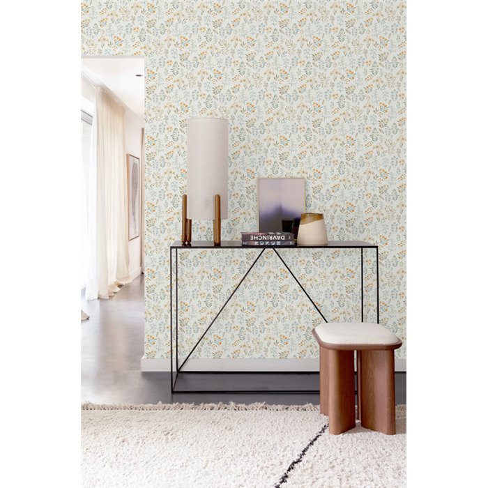 Grandeco|Papier peint floral nordique entrée|Inia