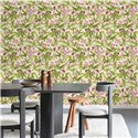 Grandeco|Papier peint floral tropical salle à manger|Inia