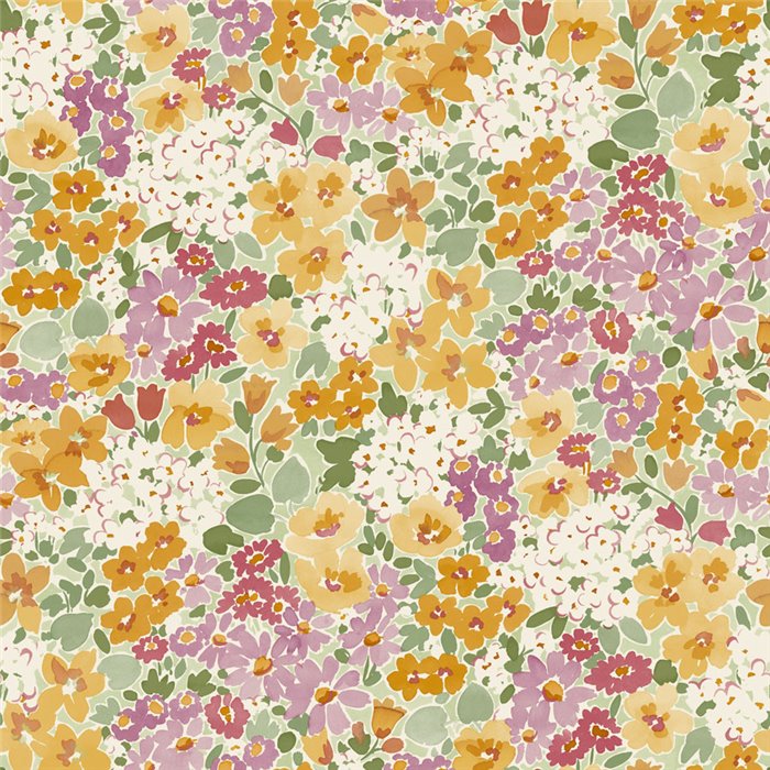 Grandeco|Papier peint floral vintage romantique|Inia