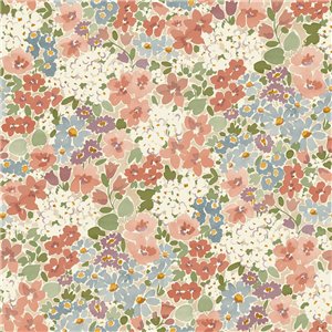 Grandeco|Tropical floral dining room wallpaper|Inia