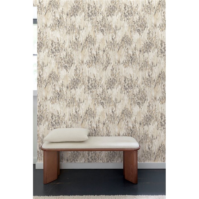 Grandeco|Living room and hallway abstract flower wallpaper|Inia