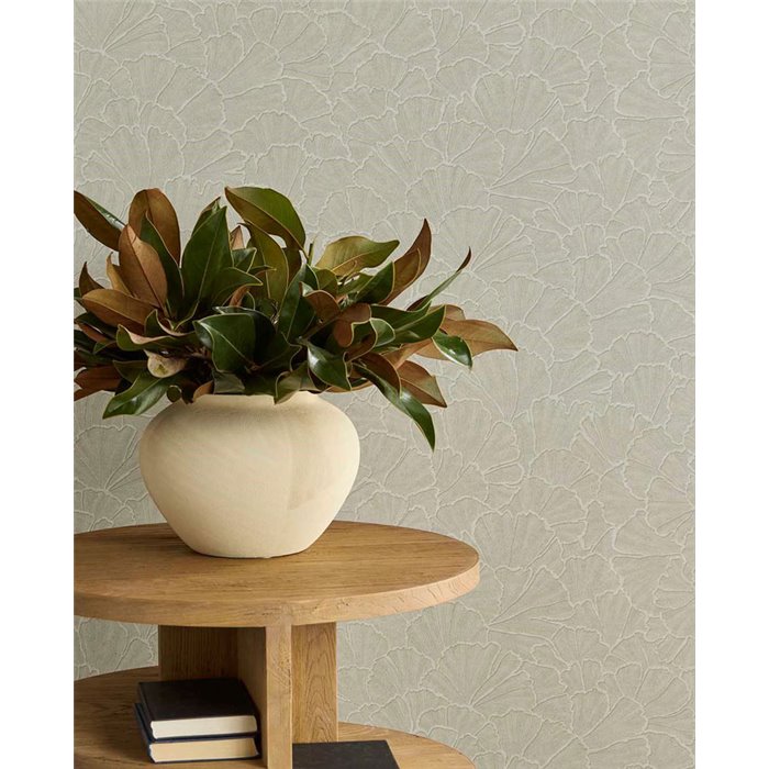 Eijffinger|Elegant ginkgo leaf wallpaper|Riviera Maison