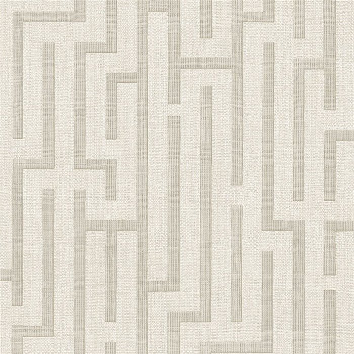 Eijffinger|Papel pintado laberinto efecto lino blanco|Riviera Maison