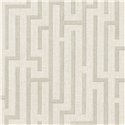 Eijffinger|Linen-effect labyrinth wallpaper in white|Riviera Maison