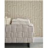 Eijffinger|Linen-effect labyrinth-pattern wallpaper|Riviera Maison