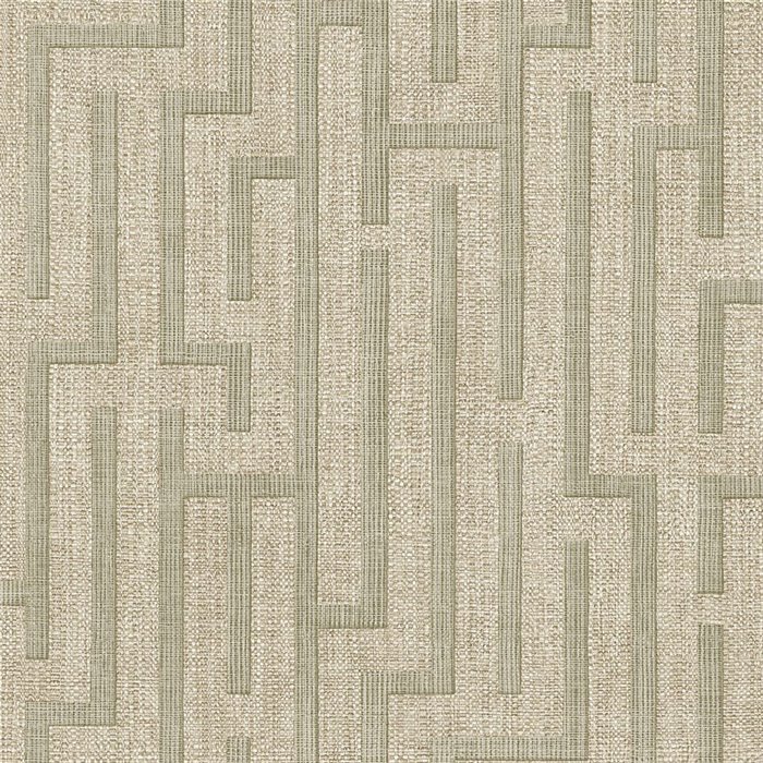 Papel pintado laberinto efecto textil lino - Eijffinger Riviera Maison 350532