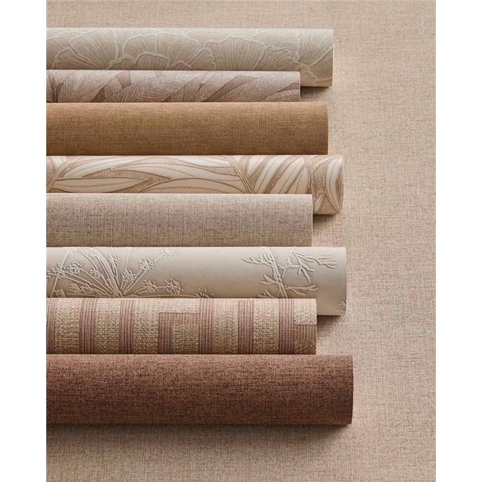 Eijffinger|Geometric linen-effect wallpaper|Riviera Maison