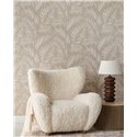 Papel pintado elegante hojas y helechos tropicales - Eijffinger Riviera Maison 350554