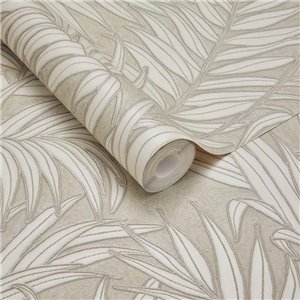 Eijffinger|Papel pintado romántico hojas exóticas|Riviera Maison