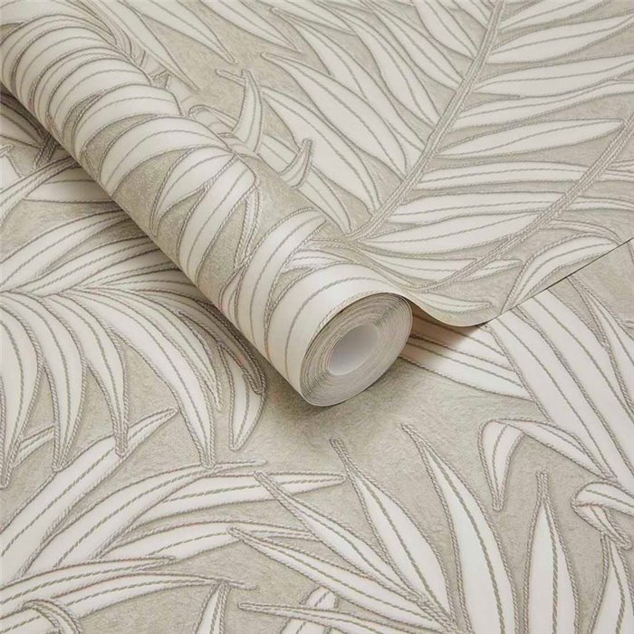 Eijffinger|Papel pintado botánico helechos y hojas exóticas|Riviera Maison