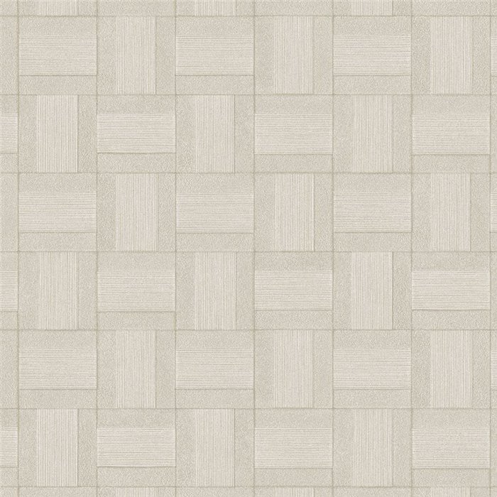 Papel pintado elegante, mosaico de mimbre - Eijffinger Riviera Maison 350561