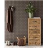 Eijffinger|Interwoven wicker square wallpaper|Riviera Maison