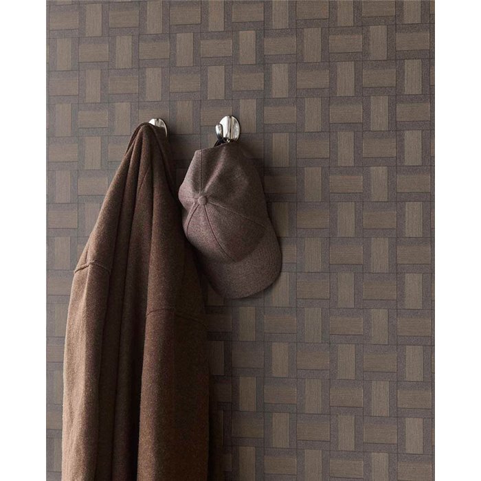 Papel pintado cuadros de mimbre entrelazado - Eijffinger Riviera Maison 350566