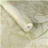 Romantic green-gold flower silhouette wallpaper - Eijffinger Gilded 340133