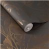 Papel pintado siluetas de flores marrón cobre romántico - Eijffinger Gilded 340135