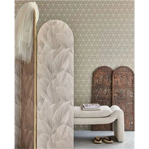 Tapete klassisch floral bambus und rosen blau - Casadeco Les Belles Toiles de Jouy 201706363 2