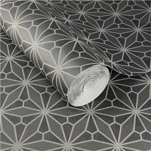 Modern gray geometric wallpaper - Marburg Ritus 35511