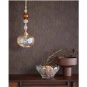 Modern metallic beige minimalist leaf wallpaper - Eijffinger Gilded 340150