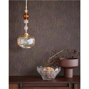 Papier peint marron doré à texture luxueuse d’osier - Élitis Natural Mood VP91506 2