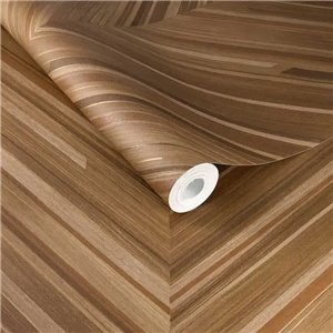 Papier peint lattes de bois style japandi coloris beige - Caselio Woodline 106841009