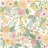 Vintage-Tapete große Blumen Pastelltöne - Eijffinger Rifle Paper RI5118