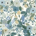 Papier peint fleurs vintage tons pastel bleus - Eijffinger Rifle Paper RI5120