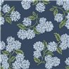 Papel pintado romántico racimos hortensias azul - Eijffinger Rifle Paper RI5142