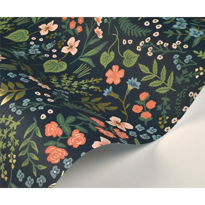 Papel pintado escandinavo flores silvestres azul - Eijffinger Rifle Paper RI5154