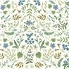 Papier peint botanique petites fleurs blanc - Eijffinger Rifle Paper RI5155