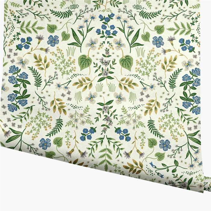 Botanical small flower wallpaper white - Eijffinger Rifle Paper RI5155