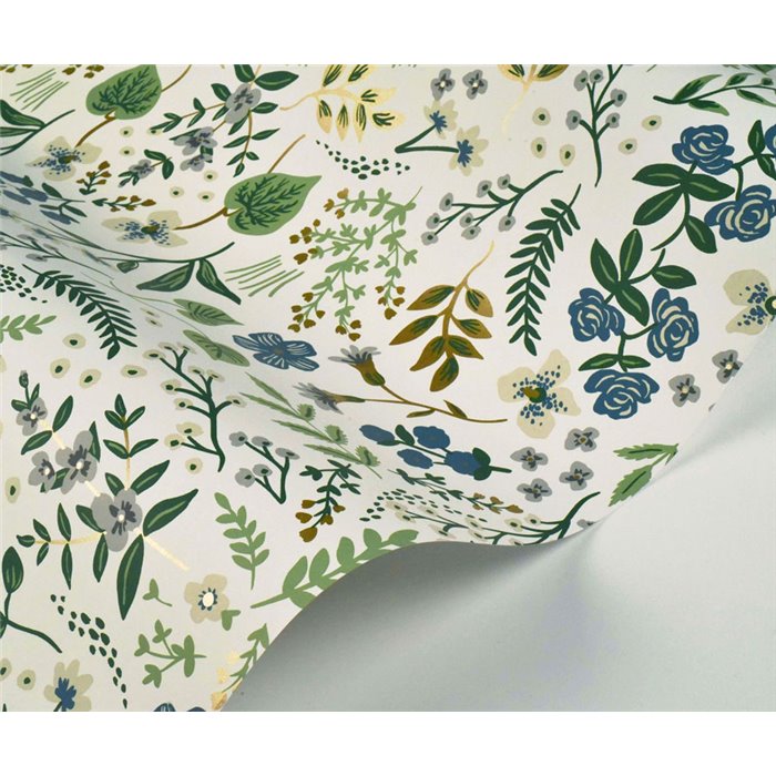 Papel pintado botánico flores pequeñas blanco - Eijffinger Rifle Paper RI5155