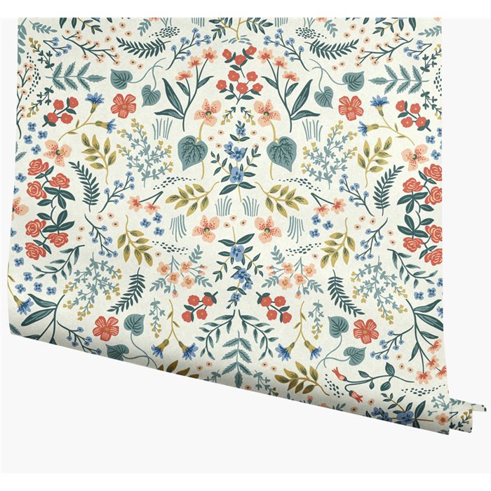 Skandinavische florale Tapete mehrfarbig - Eijffinger Rifle Paper RI5157