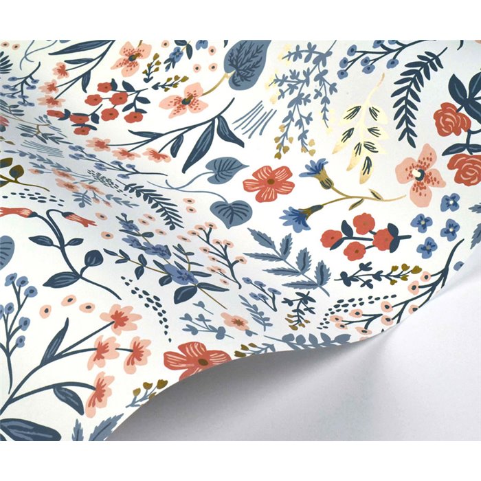 Scandinavian floral wallpaper multicolor - Eijffinger Rifle Paper RI5157