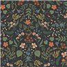 Vintage botanical wallpaper black - Eijffinger Rifle Paper RI5158