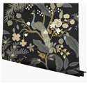Elegant floral peacock wallpaper black - Eijffinger Rifle Paper RI5170