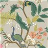 Tapete Blumen Pfauen neutrale Töne - Eijffinger Rifle Paper RI5171