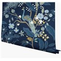 Papier peint romantique floral paons bleu - Eijffinger Rifle Paper RI5172