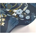 Romantic peacock floral wallpaper blue - Eijffinger Rifle Paper RI5172