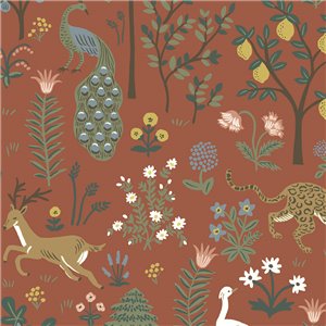 Klassische Blumentapete schwarzer Hintergrund - Eijffinger Rifle Paper RI5146