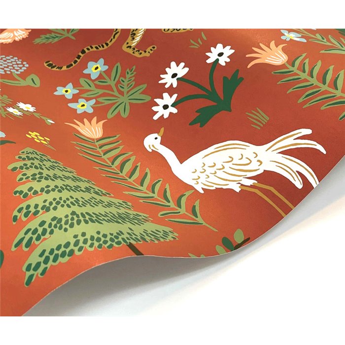 Papel pintado ilustrado de flores y animales - Eijffinger Rifle Paper RP7301